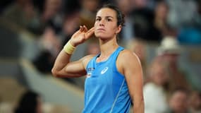 La joueuse de tennis française Loïs Boisson en quart de finale de Roland-Garros, 4 juin 2025