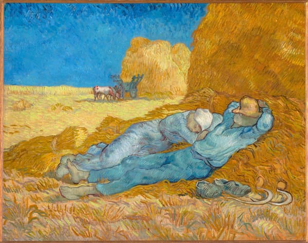 La Méridienne by Vincent Van Gogh, one of the paintings presented on the history of bread which can come to life in augmented reality via the application