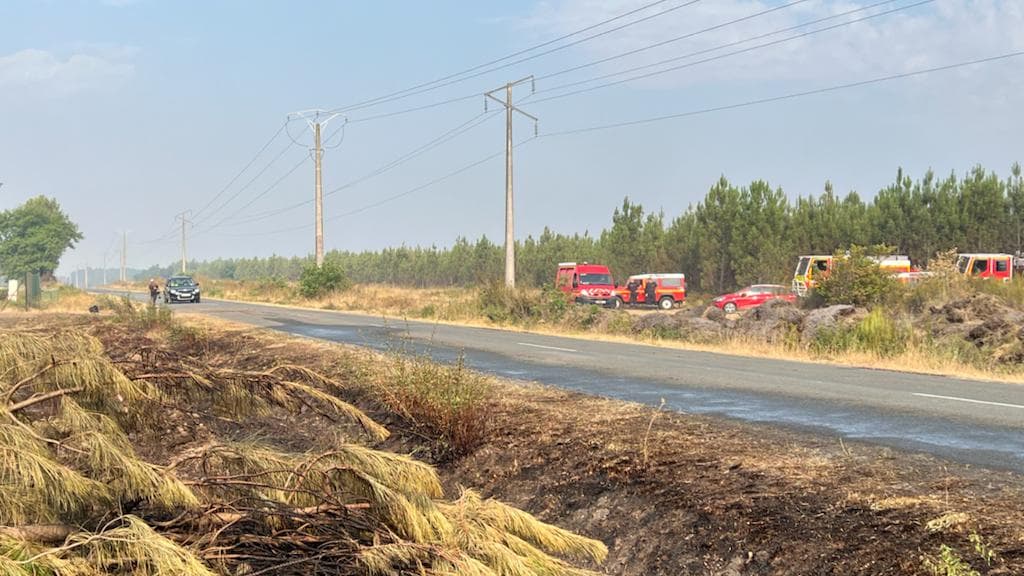 Sur le front des incendies en Gironde Sur le front des incendies en Gironde
