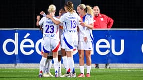 Les joueuses de l'OL féminin en octobre 2024.