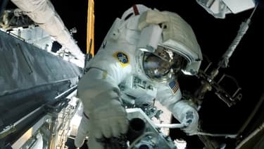 L'astronaute Thomas Pesquet depuis la station spatiale internationale.