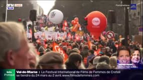 Grève du 16 février: entre 37.000 et 300.000 personnes dans les rues à Paris