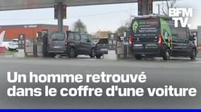 Un homme retrouvé à 600km de chez lui, ligoté et aspergé d'essence, dans le coffre d'une voiture