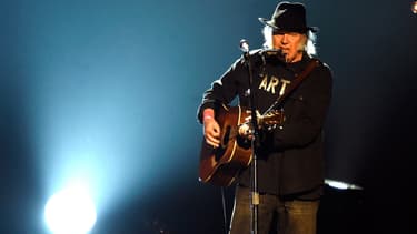 Le chanteur américain Neil Young en 2015 à Los Angeles.