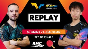  Replay : Match à suspense pour Gauzy, opposé à du très lourd pour son entrée en lice (WTT Europe Smash)