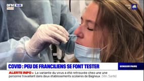Île-de-France: le nombre de tests en baisse depuis la fin des fêtes 