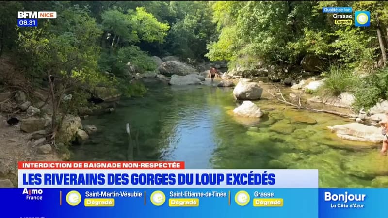 "C'est devenu un Aqualand" : les riverains des gorges du Loup excédés par l'afflux de touristes