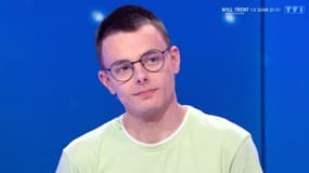 Emilien, lors d'une émission "Les 12 coups de midi" diffusée sur TF1