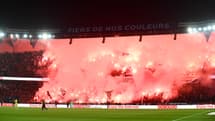 Plusieurs supporters ont été interdits de stade après le craquage de nombreux fumigènes lors du PSG-Nantes pour l'anniversaire du virage Auteuil