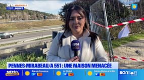 Les Pennes-Mirabeau: une maison à proximité de l'A 551 menace de s'effondrer