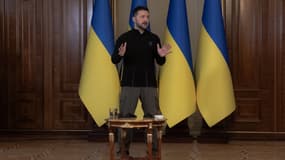 Volodymyr Zelensky à Kiev le 12 mars 2025