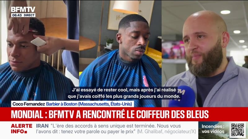 "J'ai réalisé que j'avais coiffé les plus grands joueurs": à la rencontre du coiffeur officiel de l'équipe de France lors de la Coupe du monde de football