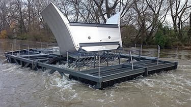 Le parc d'hydroliennes produit 320 kilowatts et sera exploité par Hydrowatt, filiale du producteur d'énergie renouvelable Unit-e.
