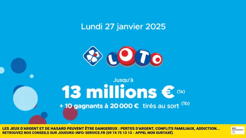 FDJ : 13 millions d'euros à gagner au Loto aujourd'hui, et si vous tentiez votre chance ? 