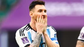 Lionel Messi dépité avec l'Argentine face à l'Arabie saoudite, 22 novembre 2022