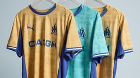 L'OM dévoile ses quatrièmes jeux de maillots pour la saison 2025-2026, le 28 novembre 2025