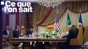 La rencontre entre des représentants ukrainiens et américains à Jeddah, Arabie Saoudite, le mardi 11 mars 2025 
