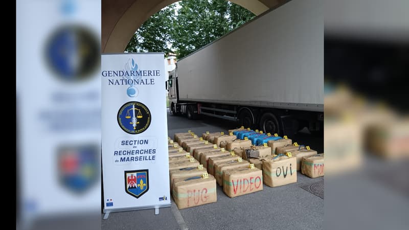 La gendarmerie a mis un coup d'arrêt à un trafic international de stupéfiants alimentant de nombreux départements du grand sud de la France et saisissent près de 2 tonnes de résine de cannabis. 