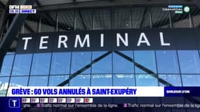 Grève des contrôleurs aériens: une soixantaine de vols annulés à Saint-Exupéry ce vendredi