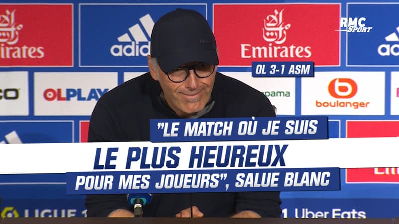 OL 3-1 Monaco : "Le match où je suis le plus heureux pour mes joueurs", salue Blanc