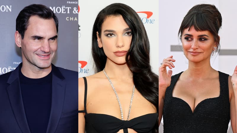 Roger Federer, Dua Lipa et Penélope Cruz