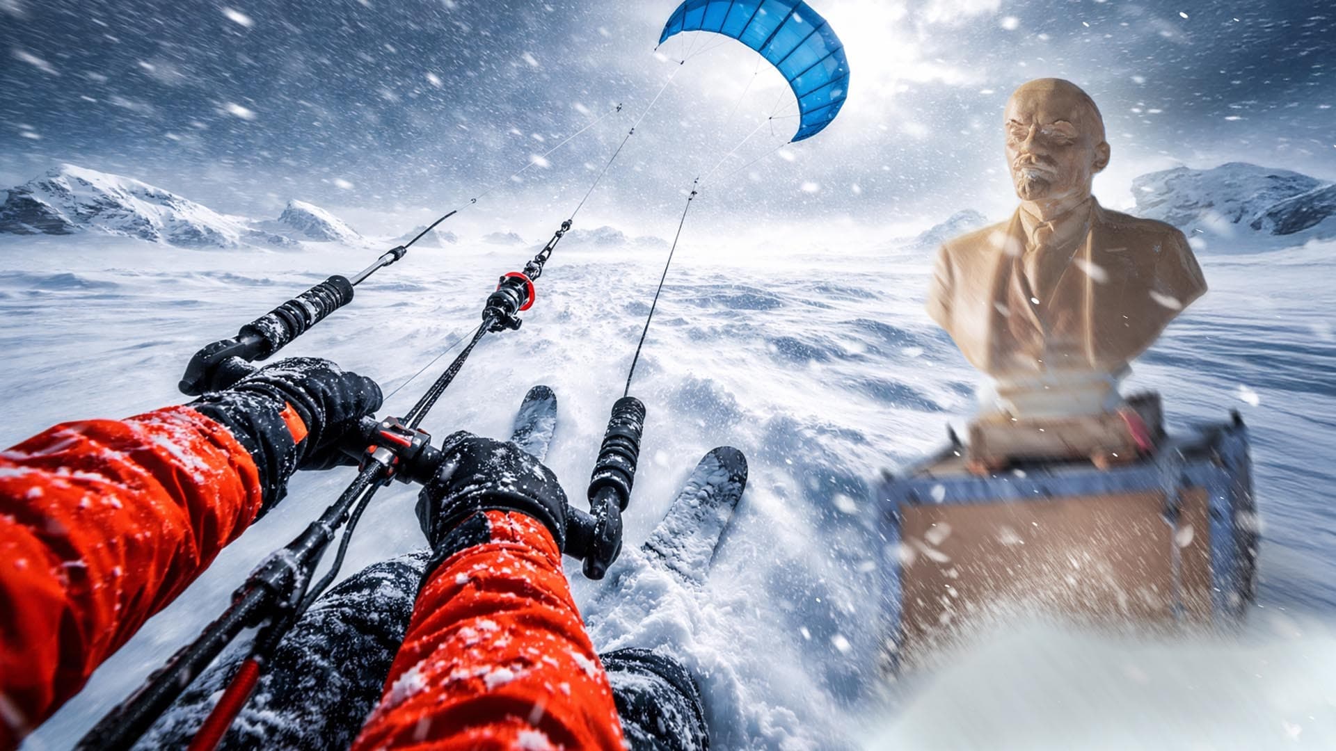 Lucas explique : Ces deux français tentent de traverser l’Antarctique… en kit-ski !