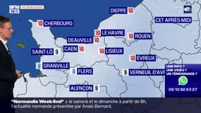 Météo Normandie: un samedi gris voire parfois pluvieux, jusqu'à 10°C à Caen et au Havre