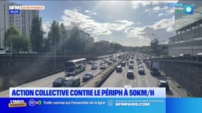 Paris: une action collective contre le périphérique à 50km/h