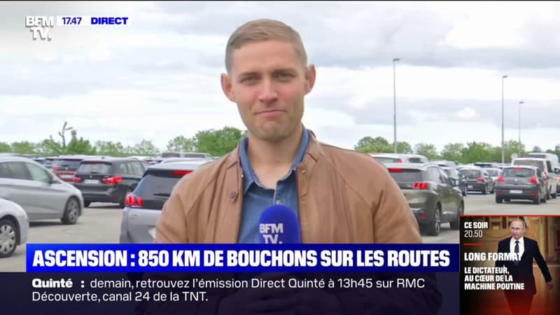 Fin de week-end de l'Ascension: plus de 60km de bouchons dans l'axe Paris-Normandie