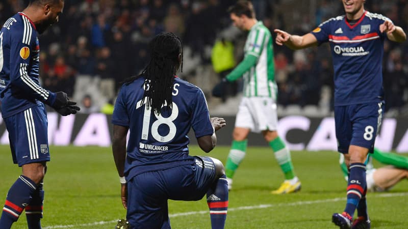 Bafétimbi Gomis et Yoann Gourcuff