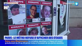 Paris: une enquête ouverte après le refus du métro d’afficher les otages de Gaza