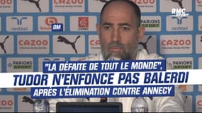 OM : "La défaite de tout le monde", Tudor n'enfonce pas Balerdi après Annecy