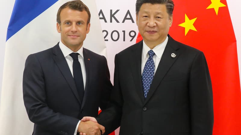 Emmanuel Macron et Xi Jinping lors du G20 à Osaka, 28-29 juin 2019
