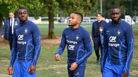 Fofana, Nkunku et Upamecano à Clairefontaine