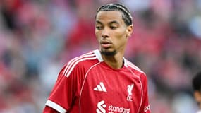 Hugo Ekitike avec Liverpool, le 4 août 2025 