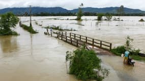 Inondations dans la province de Nghe An, le 12 octobre 2017 au Vietnam