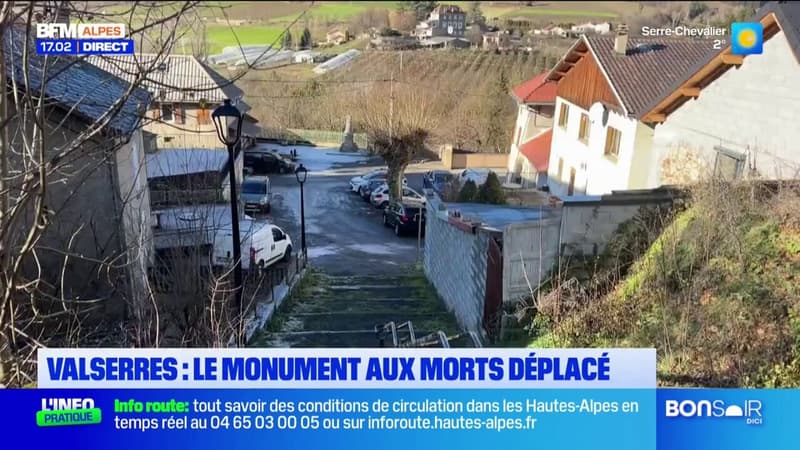 Hautes-Alpes: le monument aux morts de Valserres déplacé