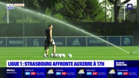 Ligue 1: le Racing Club de Strasbourg affronte Auxerre 