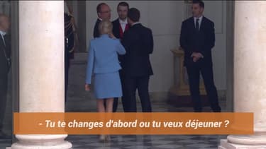 "Tu veux te changer?", quand Brigitte Macron s'inquiète de voir revenir son mari trempé
