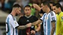Lionel Messi et Angel Di Maria lors de Brésil-Argentine, le 22 novembre 2023