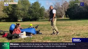 Marseille: les enfants testent leurs jouets dans le parc Borély