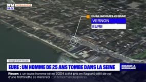 Eure: un homme de 25 ans tombe dans la Seine