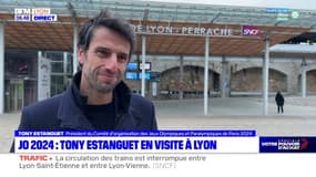 JO 2024: Tony Estanguet en visite à Lyon