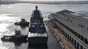 Le navire de guerre russe Gorshkov, dans le port de La Havane le 24 juin 2019. Les autorités cubaines ont annoncé que plusieurs navires, dont le Gorshkov, arriveront à Cuba à partir du mercredi 12 juin 2024