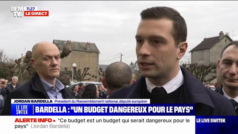 Jordan Bardella estime que le budget de Michel Barnier est 