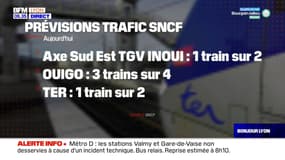 SNCF: les prévisions de trafic pour ce lundi à Lyon