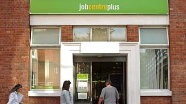 Entrée d'un Job centre, l'équivalent de notre Pôle Emploi, à Londres.