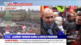 Laurent Berger (CFDT): "Il y a un regain de la mobilisation par rapport à la dernière fois"