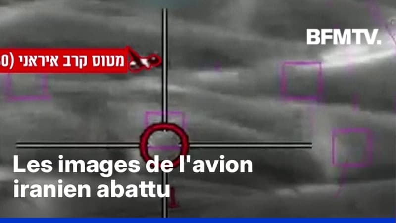 L’armée israélienne diffuse les images de l'avion iranien abattu