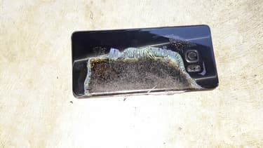 Le Samsung Galaxy Note 7 calciné